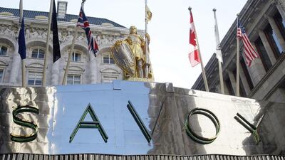 London's Savoy hotel is owned jointly by Saudi Arabia’s Prince Alwaleed bin Talal and Qatar’s state-run Katara Hospitality. Prince Alwaleed’s Kingdom Holding investment company bought the hotel with HBOS – now part of Lloyds – in 2005 for £230 million (Dh1.3 billion). Katara Hospitality then bought Lloyds’ 50 per cent stake last year. Kirsty Wigglesworth / AP Photo
