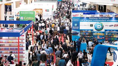 Visitors at the Gulfood exhibition. Reem Mohammed/The National