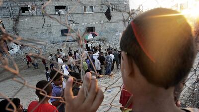 A 17-year-old Palestinian boy is paraded through Khan Yunis in Gaza ahead of his wedding. AFP