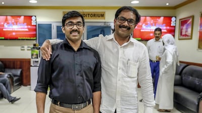 UAE residents Shukoor Ali Kallungal and Ashraf Ponnani are taking a keen interest in the elections in their homeland. Victor Besa / The National