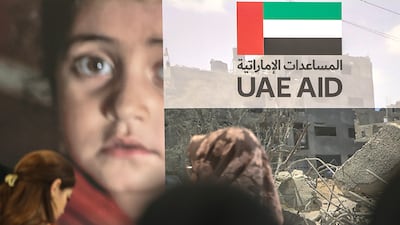 The UAE has launched a new campaign to provide relief to Palestinians affected by the war in Gaza. All photos: Victor Besa / The National