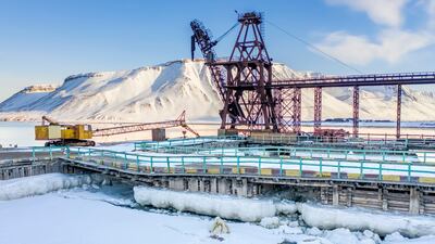 Celebrity Judge Coyote Peterson’s Choice, Florian Ledoux, Norway. A polar bear and her two cubs in an abandoned Russian settlement, Pyramiden.