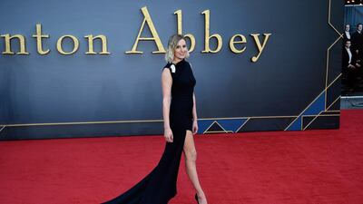 Laura Carmichael arrives for the 'Downton Abbey' film world premiere in London on September 9, 2019. EPA