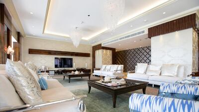 While the furniture is not included in the Dh14 million asking price, Luxhabitat suggested that if the asking price were met then the furniture could become part of the deal very easily. Courtesy Luxhabitat
