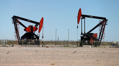 Pump jacks in Argentina. The outlook remains highly uncertain for oil markets, an Oanda analyst said. Reuters