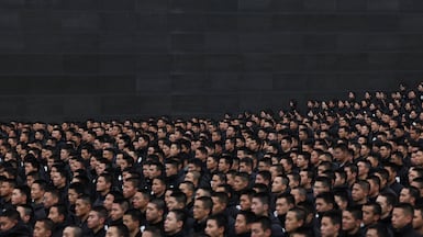 A memorial ceremony to mark the 1937 Nanjing Massacre, in Nanjing, China. Reuters