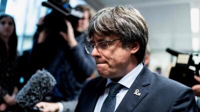 Former Catalan premier Carles Puigdemont was arrested in Italy. AFP