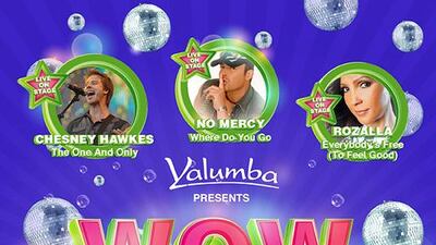 The Wow That’s What I Call Brunch! event will include musicians Chesney Hawkes, No Mercy and Rozalla. Courtesy Yalumba