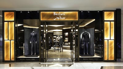 The Berluti store at The Galleria in Abu Dhabi. Piero de Grossi for Berluti