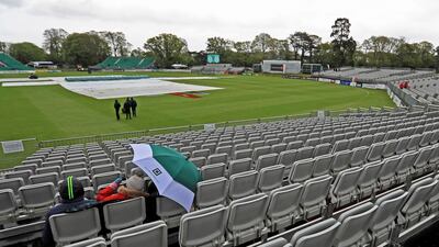 The start of Ireland's inaugural first Test against Pakistan was delayed following overnight rain in Malahide. Donall Farmer / AP Photo