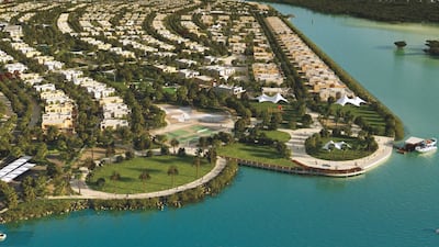 Aldar’s West Yas waterfront scheme of more than 1,000 villas on Yas Island will be sold to UAE nationals only. Above, a scale model of the residential project. Courtesy Aldar Properties