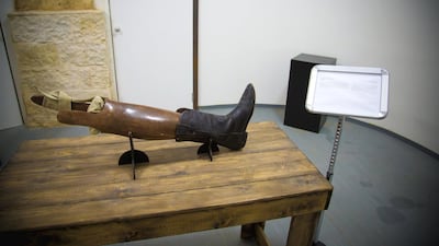 An artwork by Ameen Saeb at the Ramallah Municipality contribution to the Qalandiya International