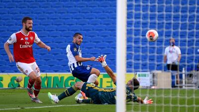 TUESDAY JUNE 23: Leicester City v Brighton (9pm, UAE kick-off times): The Seagulls produced a brilliant fightback to beat Arsenal at home in their return to action and seal their first win of 2020. Neal Maupay's injury-time winner gave Graham Potter's men a huge boost in their battle for top-flight survival, but they could be heading back down to earth with a bump at third-placed Leicester, who drew 1-1 at Watford in their first game back. Prediction: Leicester 3 Brighton 0. AP