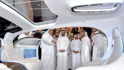 Sheikh Mohammed bin Rashid, Vice President and Ruler of Dubai, at the Dubai World Trade Centre. Wam