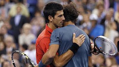 Novak Djokovic, left, and Rafael Nadal have had a rivalry that dates back to at least eight years. Mike Segar / Reuters