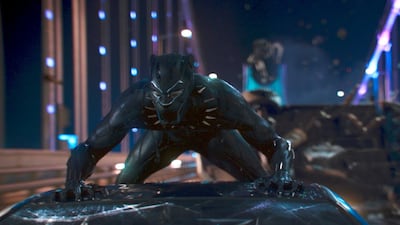 A scene from Marvel Studios' 'Black Panther', which was nominated for an Oscar for best picture. AP