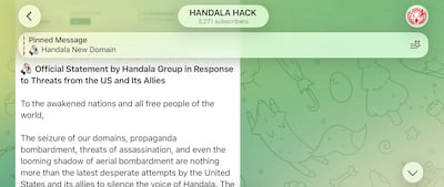 Iran-backed hacking group Handala has played down by recent actions taken by the US Department of Justice and FBI to curb its online activity.