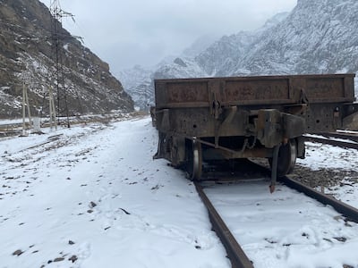 At Salimalik, on Nakhchivan’s border with Iran, rehabilitation work is ongoing on an old Soviet-era railway that will eventually connect to the TRIPP in Armenia. Lizzie Porter / The National