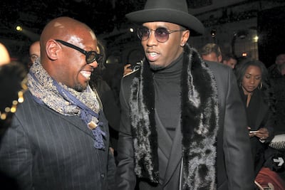 Andre Harrell, left, with Sean 'Diddy' Combs. WireImage