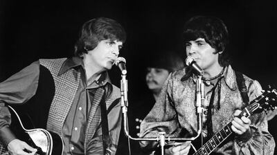 The Everly Brothers performing at Caesars Palace in Las Vegas, Nevada, USA, in December 1970. Phil Everly (L), shown with his brother Don, died at the age of 74 on 3 January, 2014 in Burbank, California, EPA