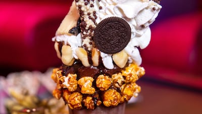 The Chocolate King monster shake, Dh70.