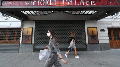 The Victoria Palace Theatre in London has cancelled performances of 'Hamilton'. Getty Images