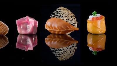 Taste the dim sum platter at Michelin-starred Hakkasan. Photo: Hakkasan Abu Dhabi