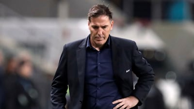 Paraguay coach Eduardo Berizzo during the match. Reuters
