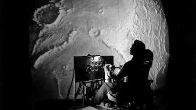 Nasa's Lunar Orbit and Let-Down Approach Simulator, a high-tech simulator designed to represent what an Apollo astronaut would see if they were looking at the lunar surface