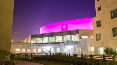 New York University Abu Dhabi (NYUAD) is lighting its campus pink in recognition of October as Breast Cancer Awareness Month. Courtesy NYU Abu Dhabi