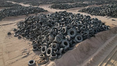 Sulaibiya tyre graveyard contains millions of discarded tyres, posing a serious health and environmental challenge to the Kuwaiti authorities.