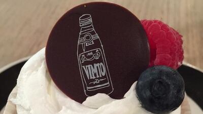 Gluten-free Vimto cupcake at Tawa Bakery, Al Muneera Island, Abu Dhabi. Photo by Christine Iyer