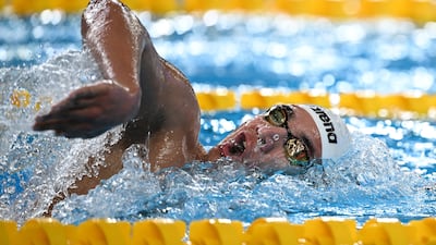 Tunisia's Ahmed Hafnaoui is looking to make a splash in 2026. AFP
