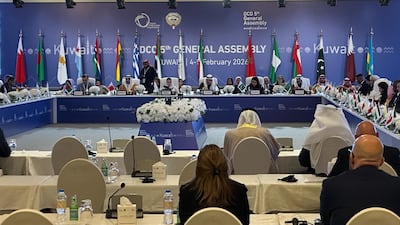 The fifth General Assembly of the Digital Co-operation Organisation was held in Kuwait on the 4th and 5th of February. Vanessa Ghanem / The National