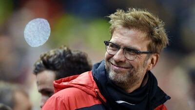 Liverpool manager Jurgen Klopp before his team's Premier League match against Manchester City on on Wednesday night. Peter Powell / EPA / March 2, 2016