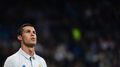 Real Madrid’s Cristiano Ronaldo looks on during the match. Pierre-Philippe Marcou / AFP