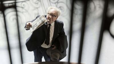 Burghart Klaussner as Fritz Bauer in The People vs Fritz Bauer. Courtesy Zero One Film