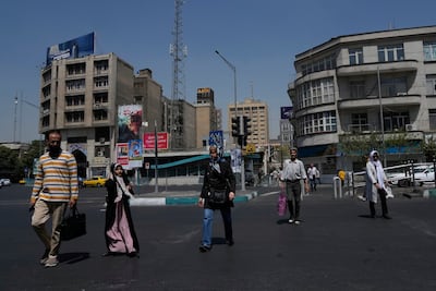 Downtown Tehran. AP