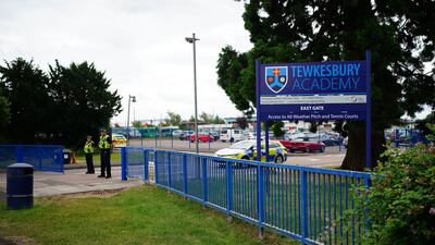 Police and ambulance crews were called to Tewkesbury Academy on Monday. PA