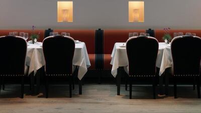 The Ham Yard Bar and Restaurant at Ham Yard Hotel in London. Photo by Simon Brown