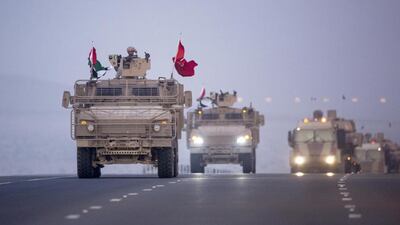 A convoy of UAE military vehicles. Ryan Carter / Crown Prince Court — Abu Dhabi