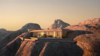 Desert Rock resort sits alongside the Red Sea coastline and is carved into the rock formations local to the area. Photo: Desert Rock