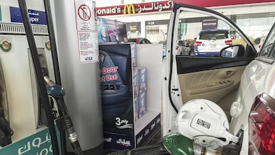 Despite Civil Defence and Enoc reiterating safety guidelines, motorists were observed leaving their cars unattended during the refuelling process. Antonie Robertson/The National