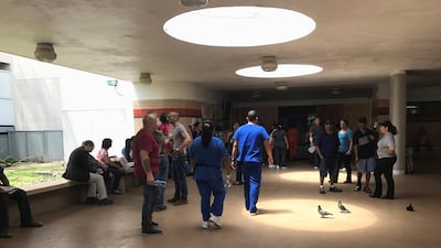 Nurses and patients are seen at the Centro Medico in San Juan, Puerto Rico, on September 23, 2017. Robin Respaut / Reuters