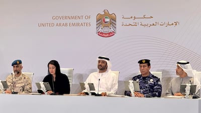 UAE Media Briefing on March 3, 2026. Diyab Basheer / The National