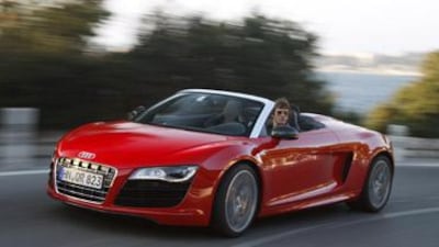 Motoring editor Neil Vorano test drives the Audi R8 Spyder in the south of France.