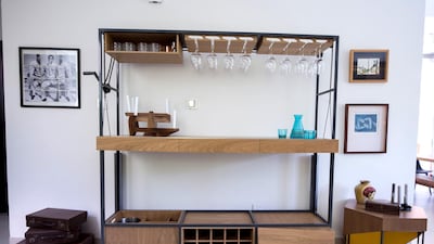 The bar and dining table are utilitarian with an industrial edge. Ruel Pableo for The National
