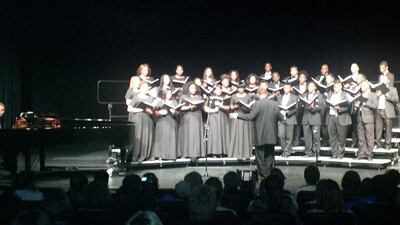 Morgan State University Choir will perform in Abu Dhabi with the Al Khubairat Singers on May 27 and with Voices of Harmony and Blue Fever on May 28. Courtesy Morgan State University Choir