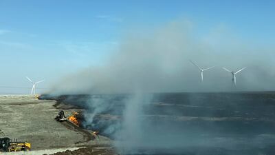 The fire is affecting hundreds of thousands of hectares of land and is the largest in Texas history. EPA
