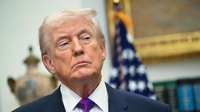 US President Donald Trump remains defiant despite the poll numbers. AFP